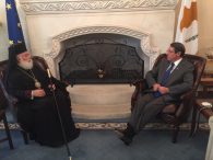 Συνάντηση του Πατριάρχου Αλεξανδρείας με τον Πρόεδρο της Κυπριακής Δημοκρατίας