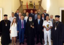 Ο ΥΕΘΑ κ. Π. Καμμένος και ο ΥΦΥΠΕΞ κ. Ι. Αμανατίδης στο Πατριαρχείο Αλεξανδρείας