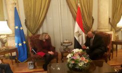 Egypt’s FM discusses regional issues with EU High Representative Mogherini