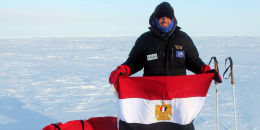 Egyptian Omar Samra Becomes First in the World to Climb Three Mountains in Antarctica