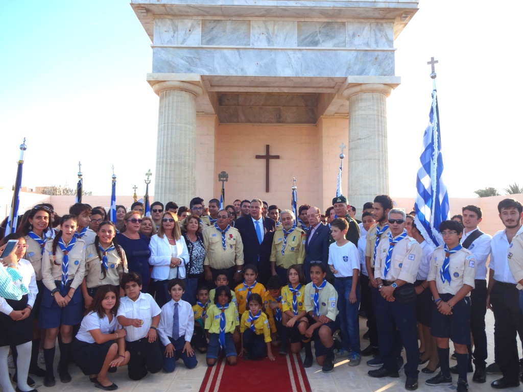 Ο Υπουργός Εθνικής Άμυνας Π. Καμμένος στις εκδηλώσεις του Ελ Αλαμέιν