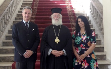 Τον νέο Γενικό Πρόξενο της Ελλάδας στην Αλεξάνδρεια, κ. Αθανάσιο Κοτσιώνη, υποδέχτηκε ο Πατριάρχης Θεόδωρος