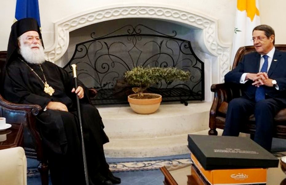 Τον Κύπριο Πρόεδρο Ν. Αναστασιάδη θα συναντήσει ο Πατριάρχης Αλεξανδρείας Θεόδωρος τη Δευτέρα στη Λευκωσία