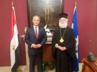 Patriarch of Alexandria Theodore II welcomed new Greek Ambassador to Egypt N. Garilidis
