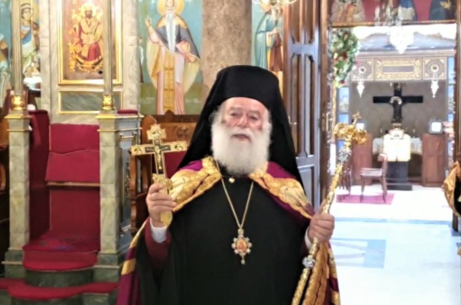 Να εξαλειφθεί παντελώς η πανδημία του κορονοϊού, ευχήθηκε από την Αλεξάνδρεια ο Πατριάρχης Θεόδωρος (VIDEO)