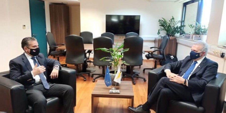 Θερμή υποδοχή στον νέο Αιγύπτιο Πρέσβη στην Κύπρο, Αμρ Μόχσεν Χάμζα, από τον Επίτροπο Προεδρίας Φ. Φωτίου