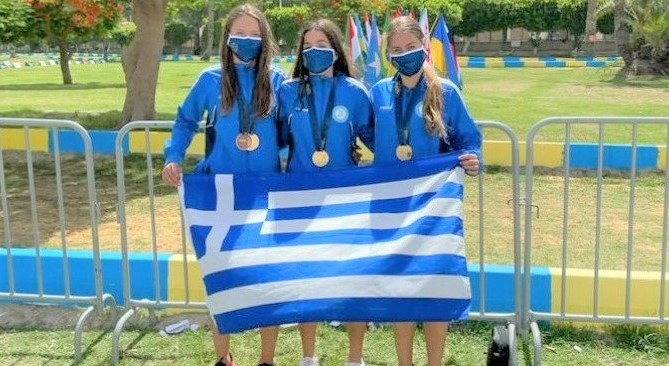 Το χρυσό μετάλλιο στο ομαδικό πένταθλο γυναικών κατέκτησε στο Κάιρο η Ελλάδα στο Παγκόσμιο Πρωτάθλημα Laser Run