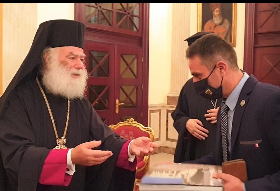 Ο Αλεξανδρείας Θεόδωρος ευχαρίστησε τον Κύπριο Ακόλουθο Άμυνας Κ. Φωτίου που ολοκλήρωσε την αποστολή του στο Κάιρο