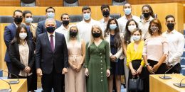 Θερμή υποδοχή από την Πρόεδρο της Κυπριακής Βουλής στους 15 Απόδημους νέους του «ΝΟΣΤΟΣ» στη Λευκωσία (ΦΩΤΟ)