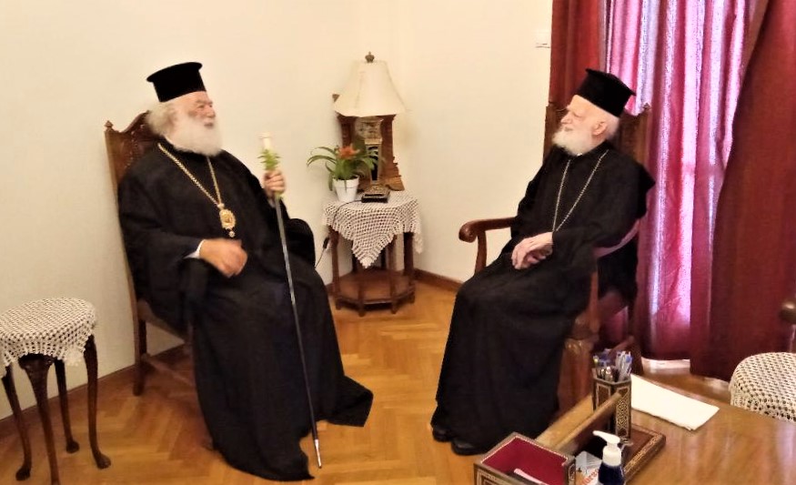 Τον Αρχιεπίσκοπο Κρήτης Ειρηναίο επισκέφθηκε ο Πατριάρχης Αλεξανδρείας Θεόδωρος