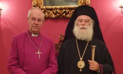 Συνάντηση του Πατριάρχη Αλεξανδρείας Θεοδώρου με τον Αρχιεπίσκοπο της Αγγλικανικής Εκκλησίας Τζάστιν Ουέλμπι