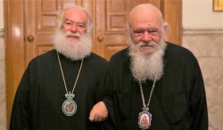 Θερμά δεκτός από τον Αρχιεπίσκοπο Ιερώνυμο έγινε ο Πατριάρχης Αλεξανδρείας Θεόδωρος στην Αθήνα