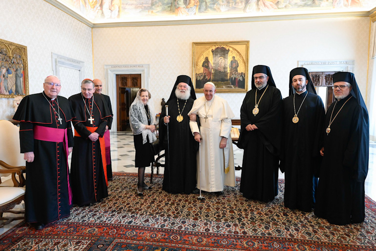 Συνάντηση του Πάπα και Πατριάρχη Αλεξανδρείας με τον Πάπα της Ρώμης.