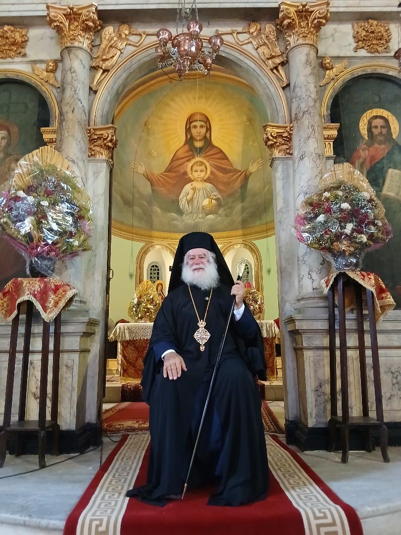 Συνέντευξη του Μακαριωτάτου για το Κέντρο Πληρ/ριών του Γραφείου του Πρωθ/ργού της Αιγύπτου