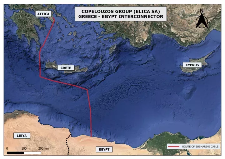 Πράσινη ηλεκτρική γέφυρα Ελλάδας-Αιγύπτου