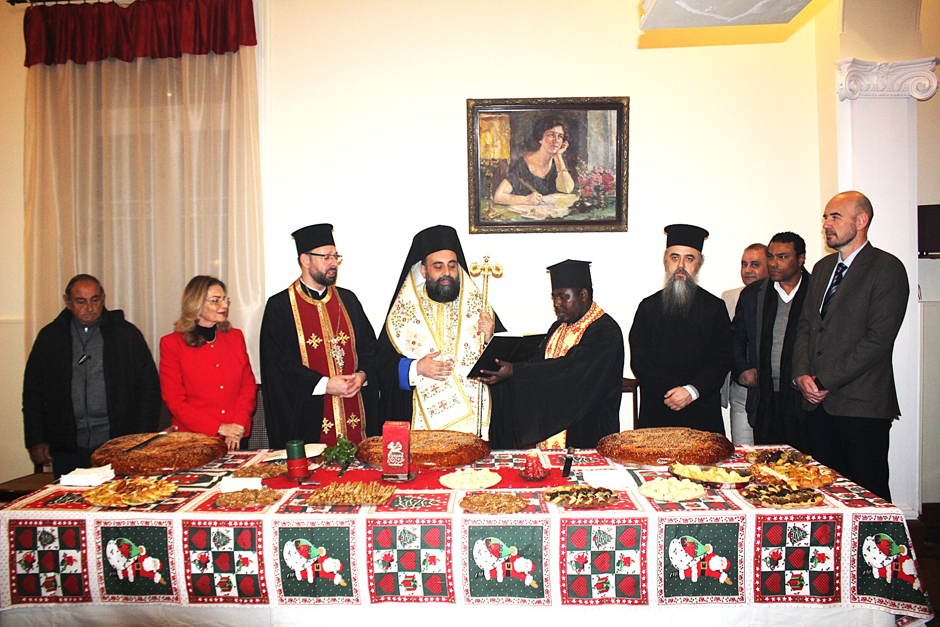 Αγιασμός, Πίτες και γλέντι στον Πτολεμαίο Α΄