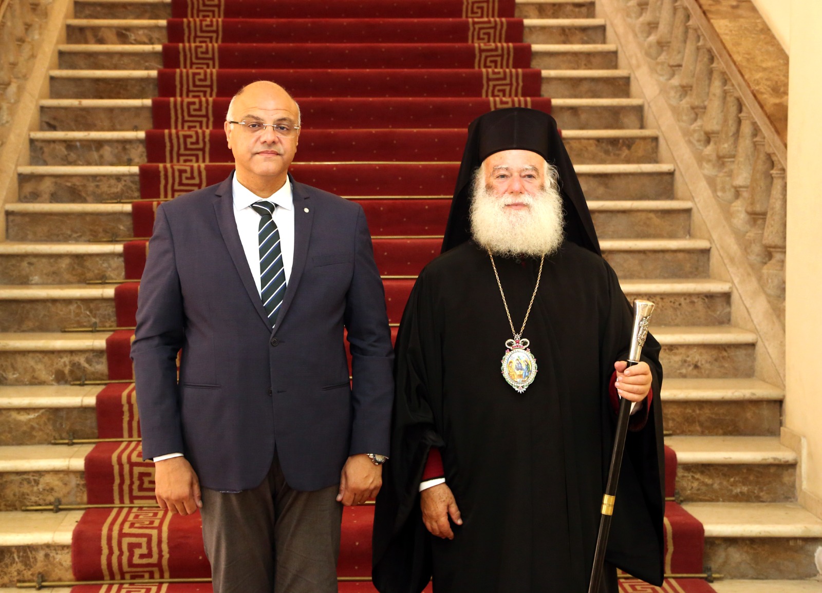 Ο Πατριάρχης υποδέχθηκε τον Κυβερνήτη της Αλεξάνδρειας