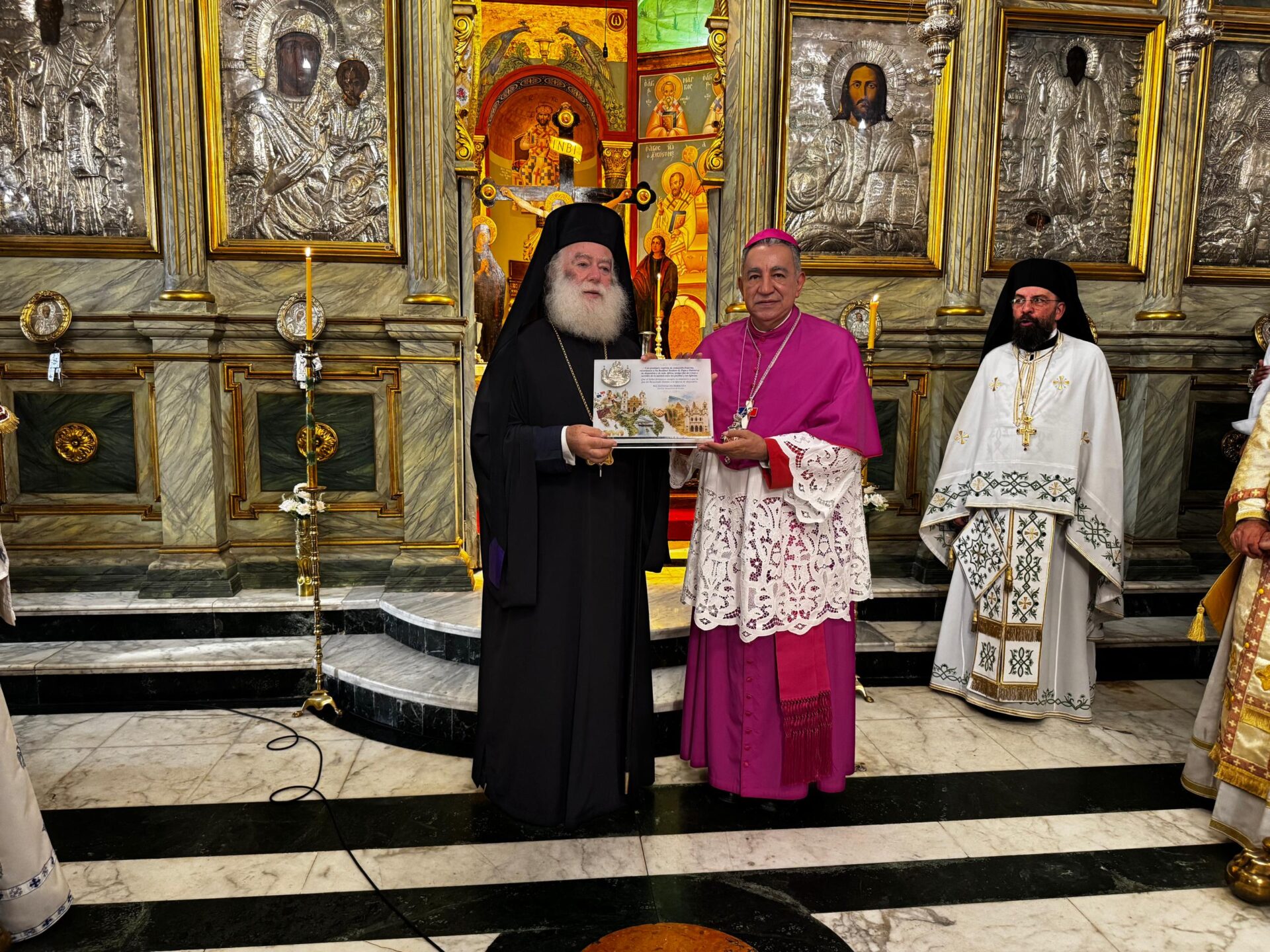 Ο Αρχιεπίσκοπος José Domingo Ulloa Mendieta στο Πατριαρχείο Αλεξανδρείας